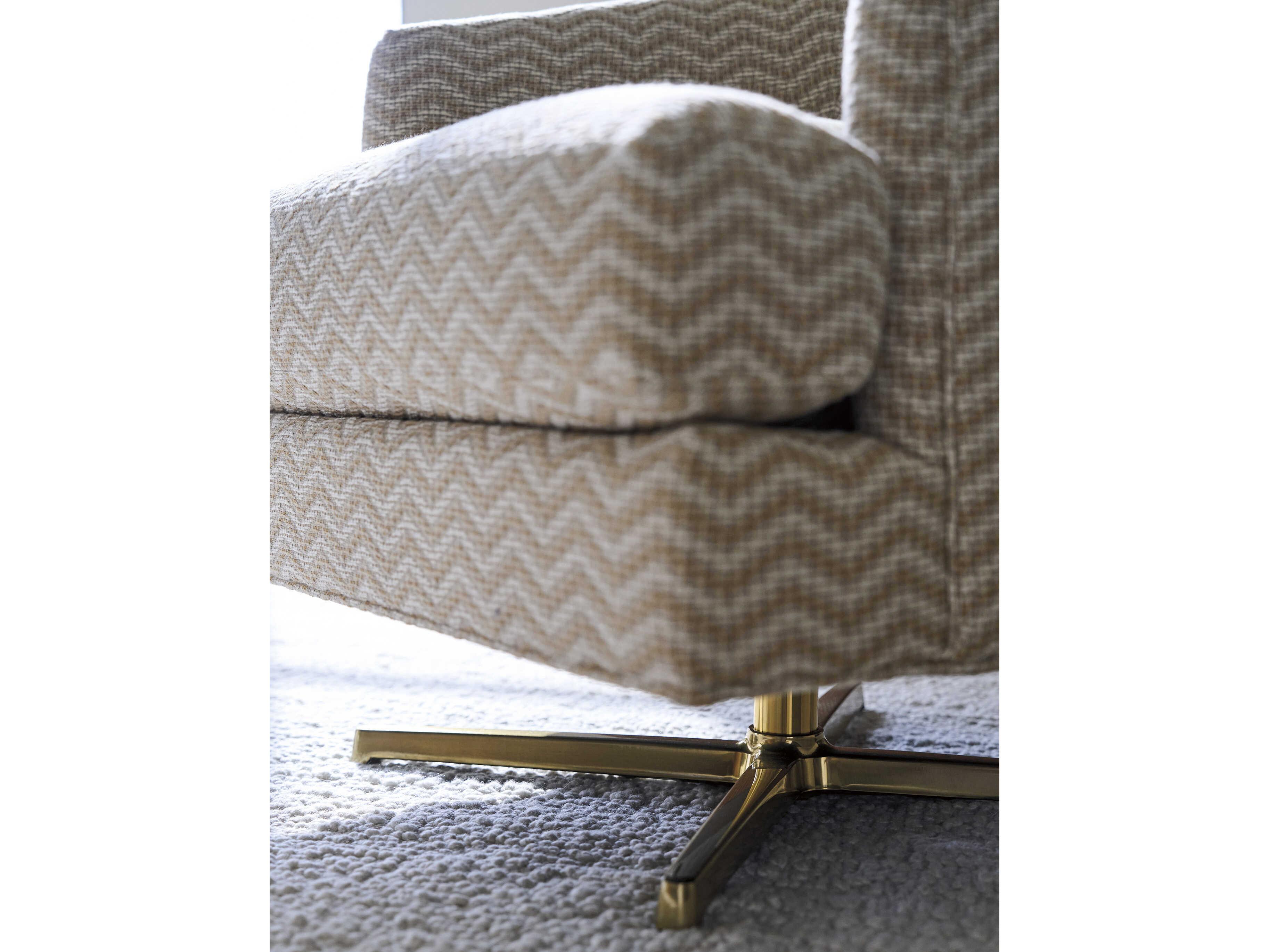 Lexington La Costa Graves Swivel Gray Accent Chair 