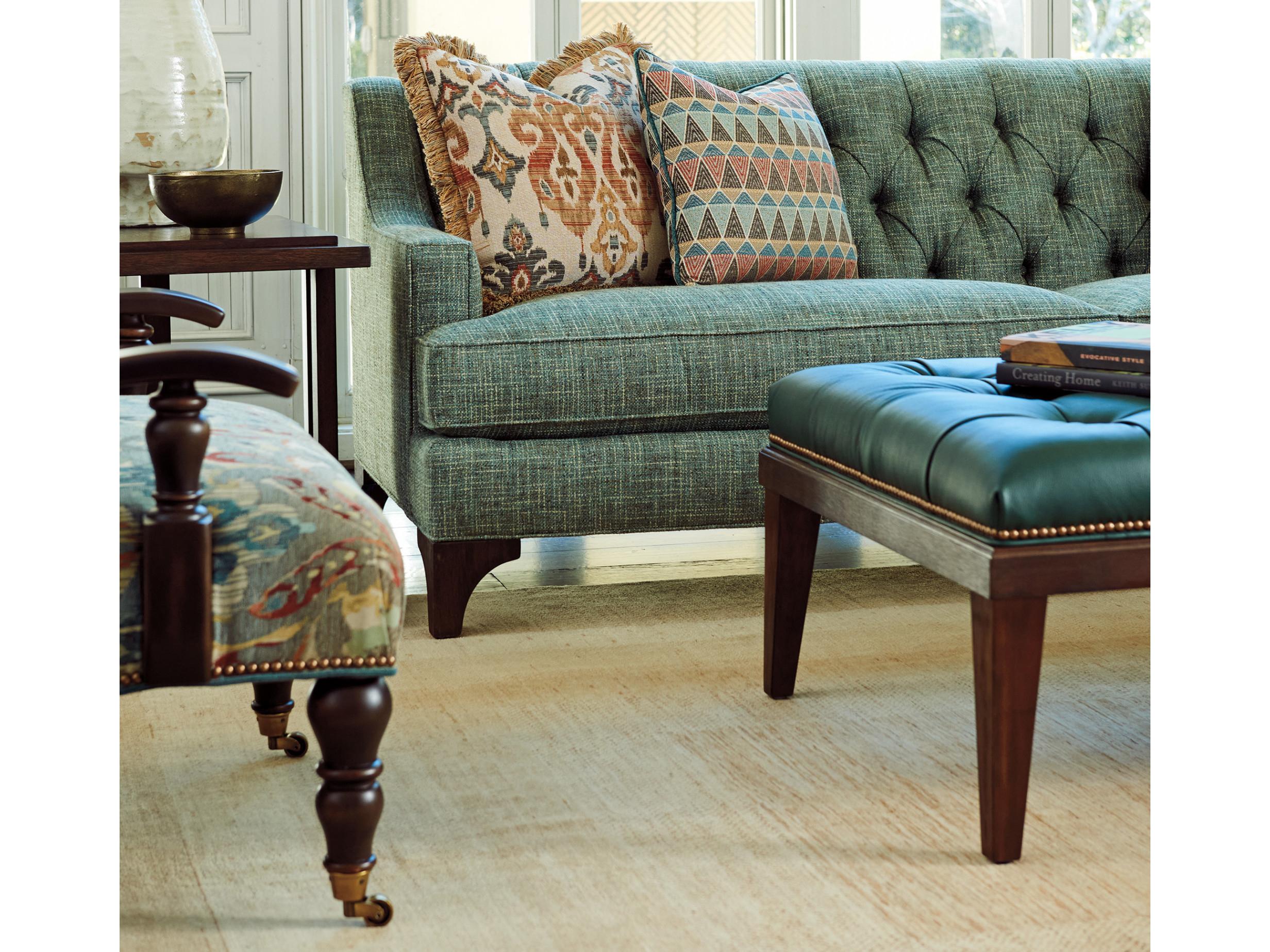 Lexington Silverado Walnut Upholstered Sofa