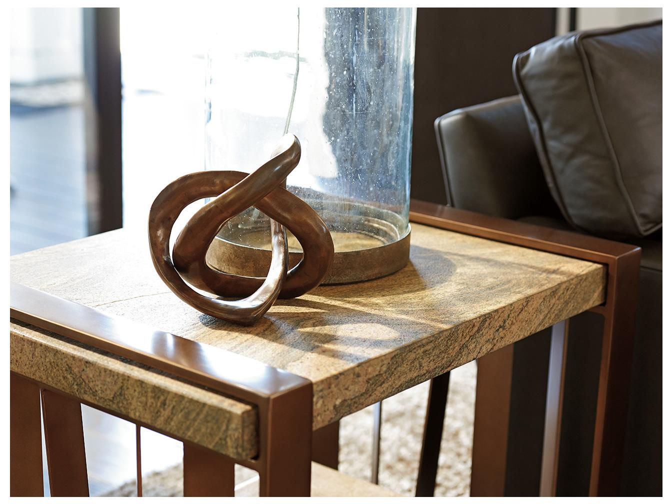 Lexington Zavala Rectangular Granite End Table