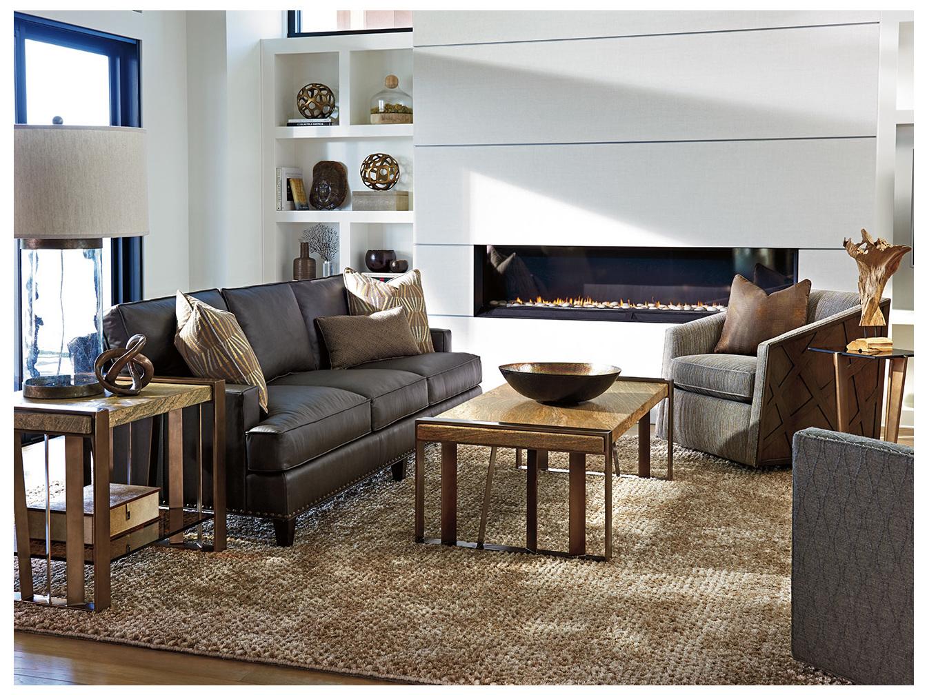 Lexington Zavala Rectangular Granite End Table