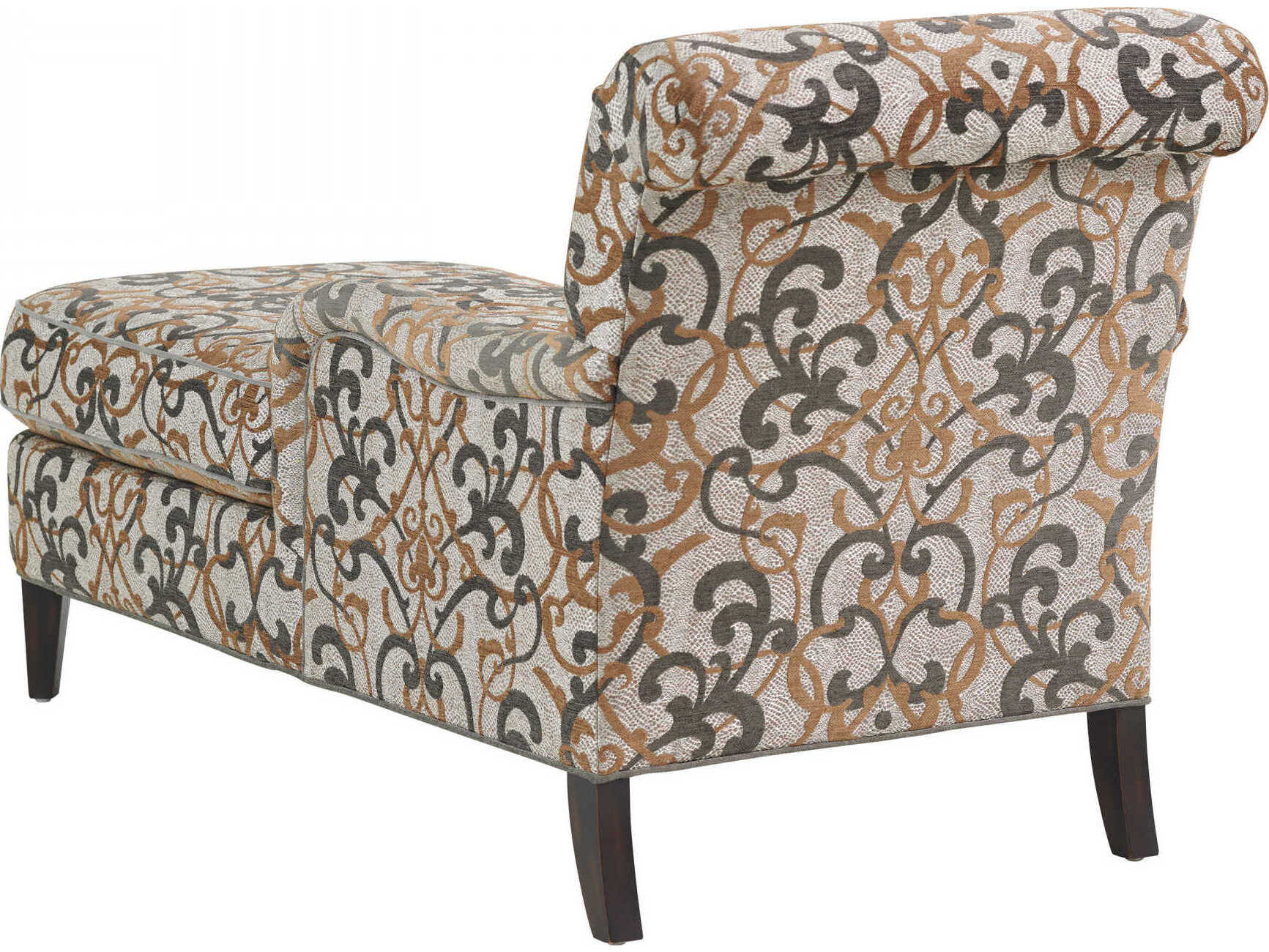 Lexington Silverado Dark Mocha Upholstered Chaise