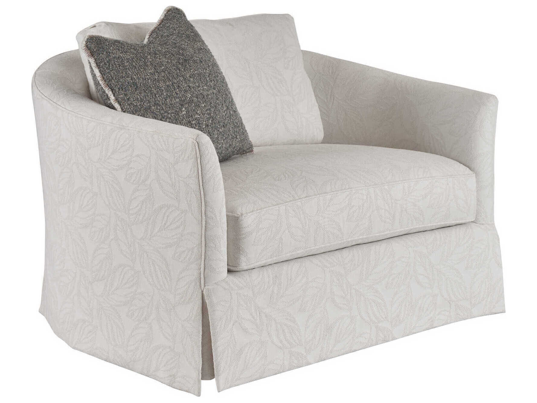 Lexington Upholstery Swivel Fabric Accent Chair