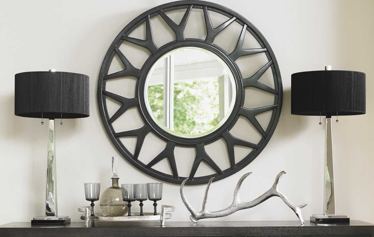 Lexington Carrera Carbon Gray Wall Mirror
