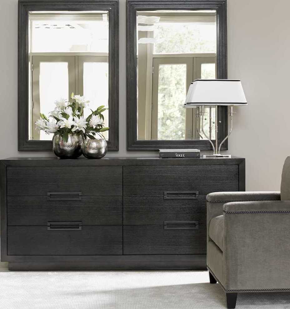 Lexington Carrera Carbon Gray Wall Mirror