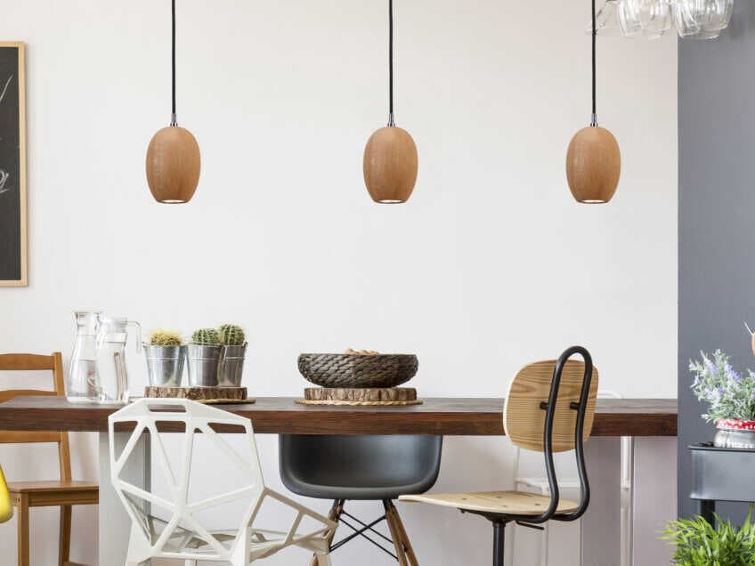 Luxcambra Creta 1-Light Chrome Brown Mini Pendant