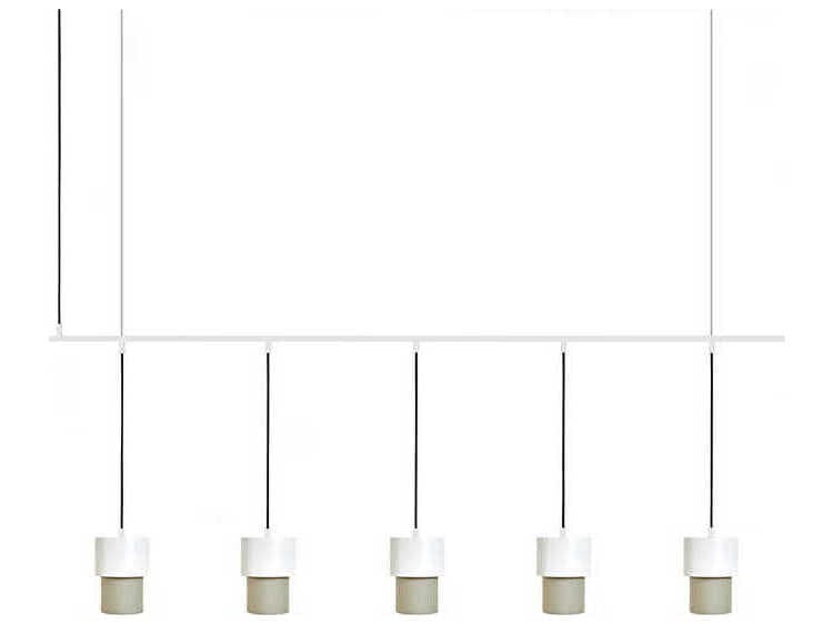 Luxcambra Kan 5-Light White Island Pendant