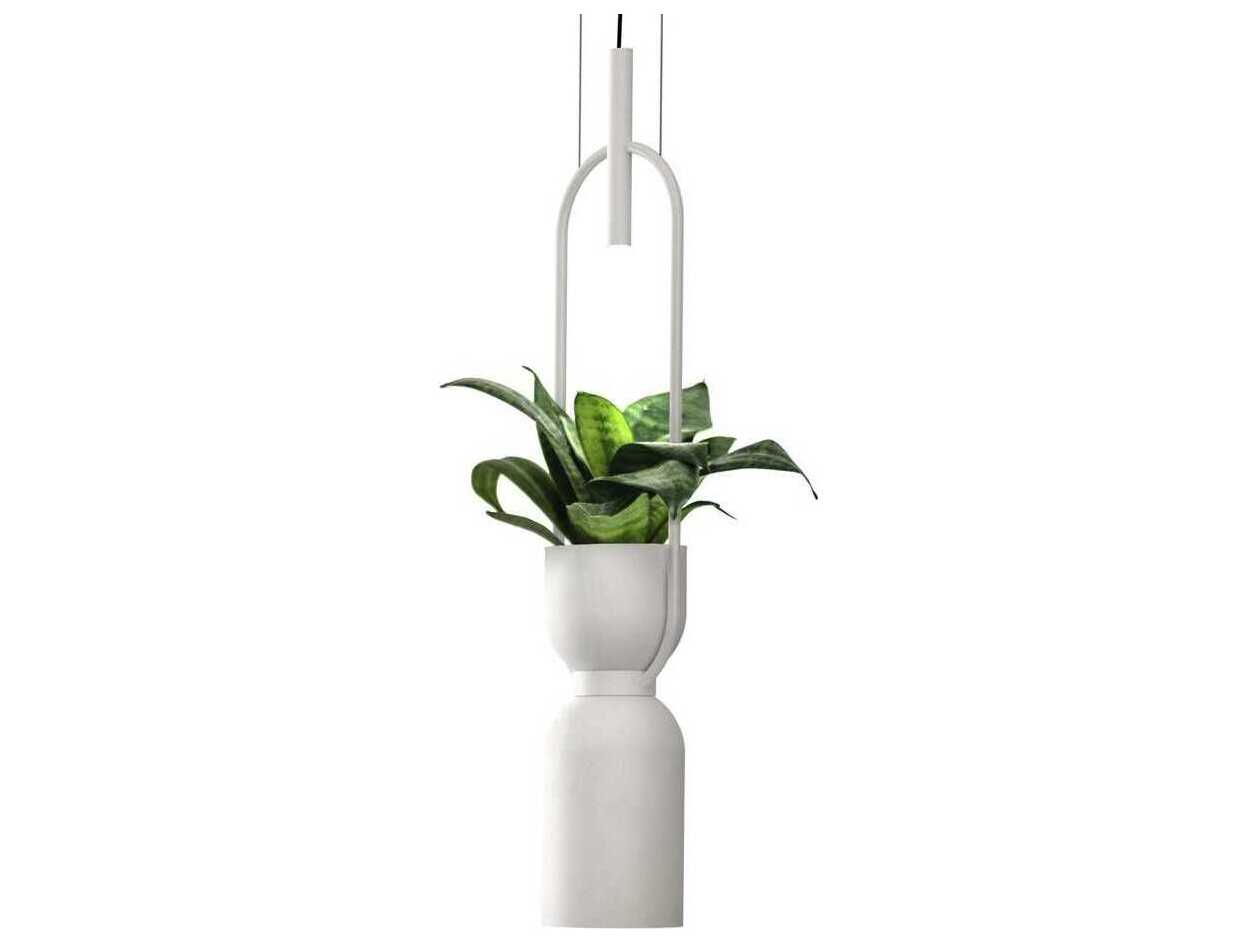 Luxcambra Oxygen 2-Light White Cylinder Mini Pendant