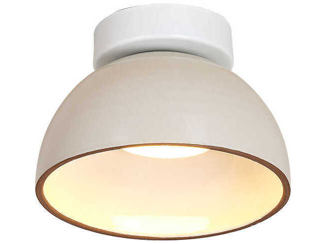 Luxcambra Absis 1-Light White Off Dome Flush Mount