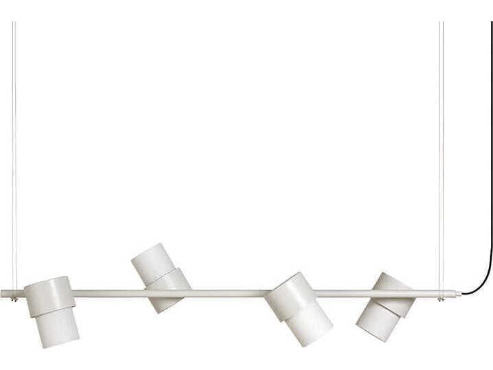 Luxcambra Kan 4-Light White Cylinder Island Pendant
