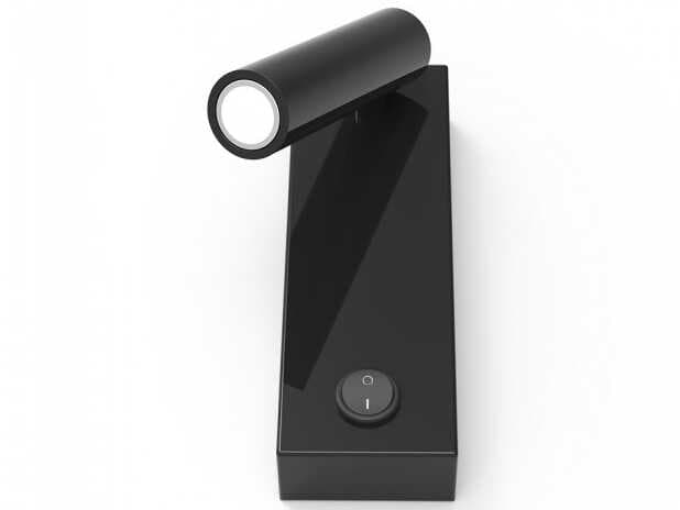 Luxcambra Manhattan 1-Light Black Wall Sconce