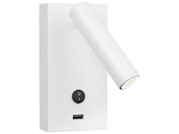 Luxcambra Manhattan 1-Light White Wall Sconce