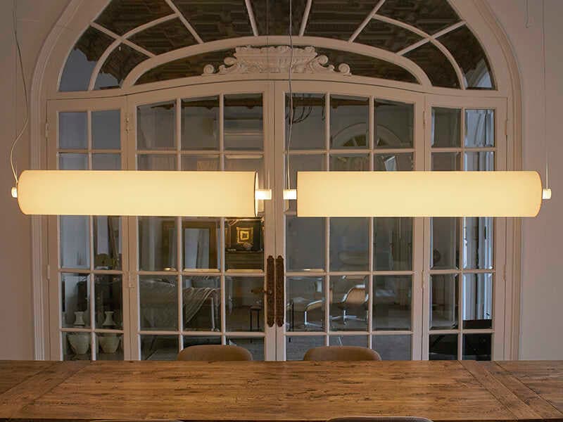 Luxcambra Barceloneta Off White Cylinder Island Pendant