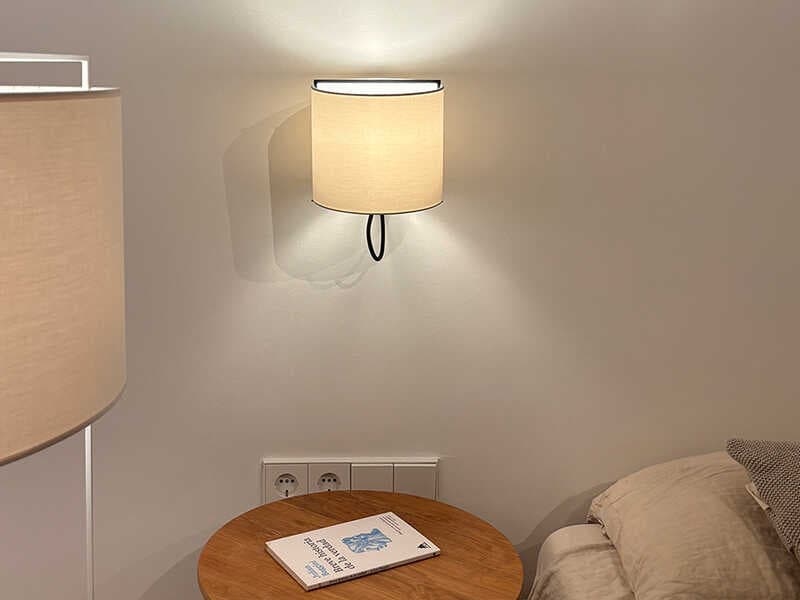 Luxcambra Lewit 1-Light Black Wall Sconce