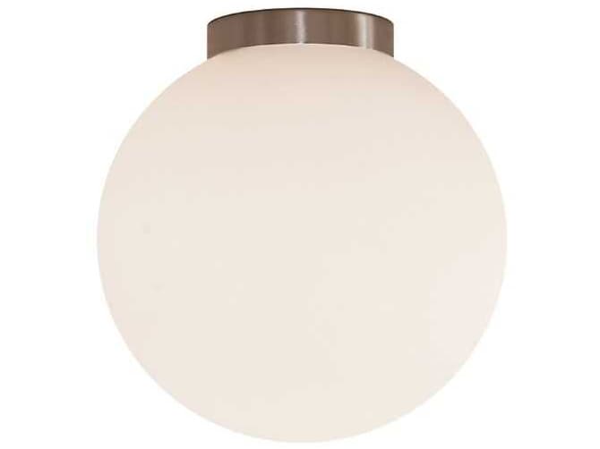Luxcambra Moon 1-Light Silver Globe Flush Mount
