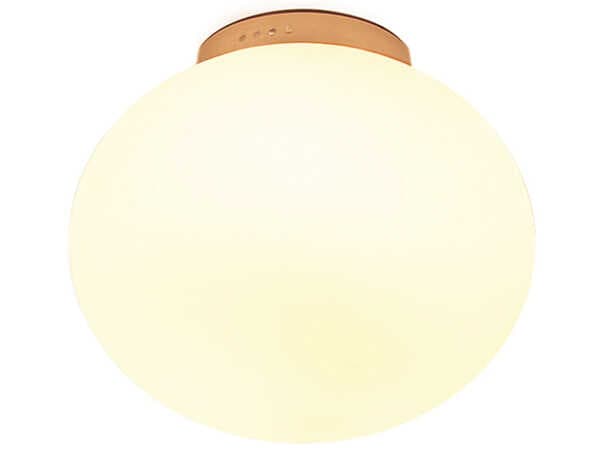 Luxcambra Moon 1-Light Gold Globe Flush Mount