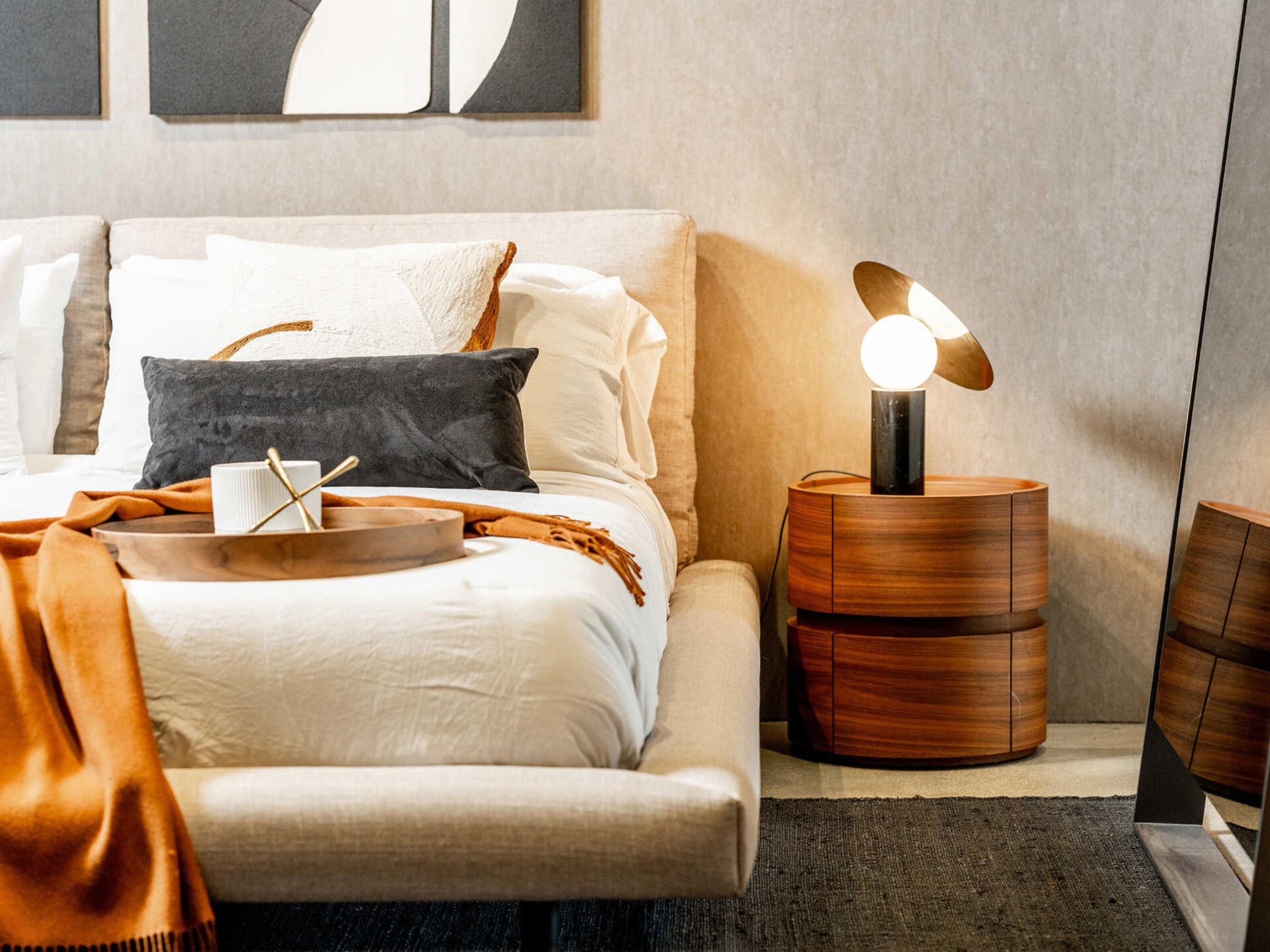 Luxcor Modluxe Zanzibar King Bed in Sand Fabric