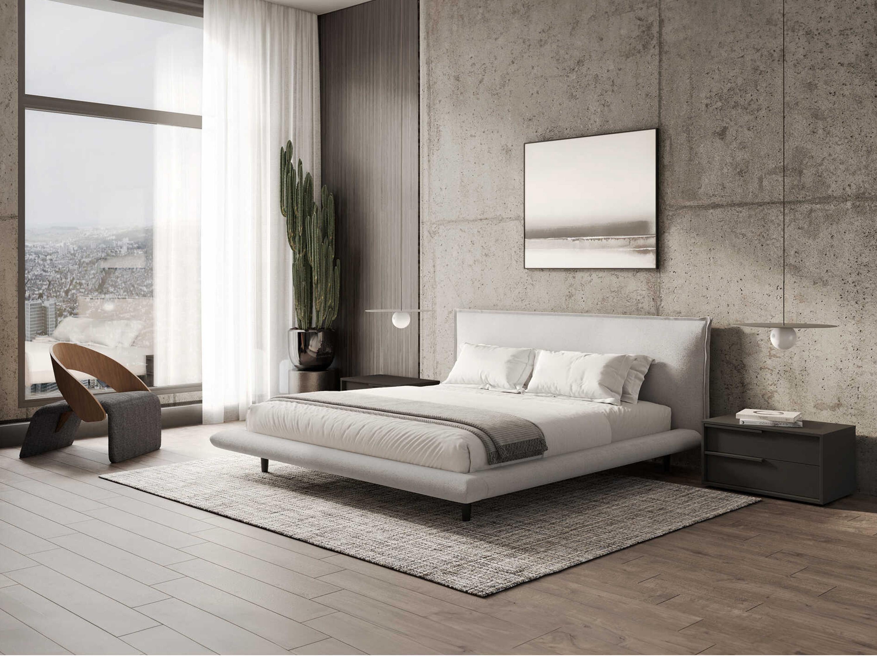 Luxcor Modluxe Willemstad Queen Bed in Luna Fabric