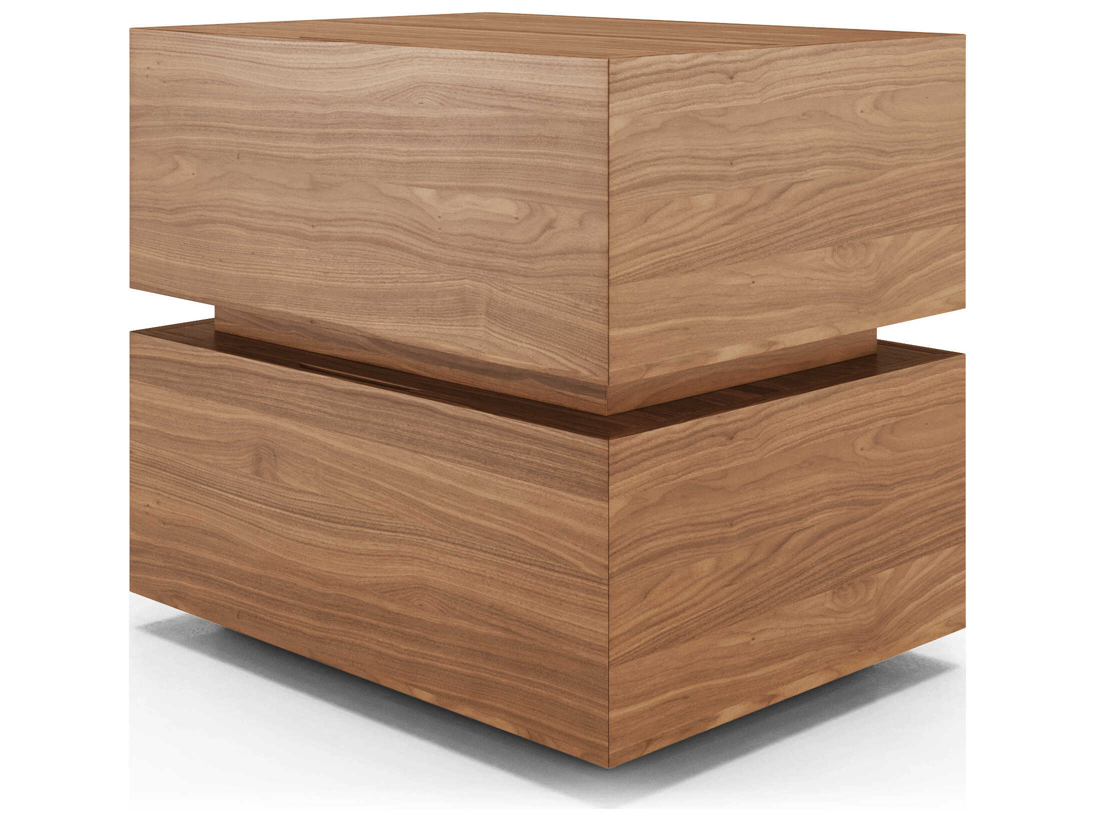 Luxcor Modluxe Davos Nightstand in Walnut