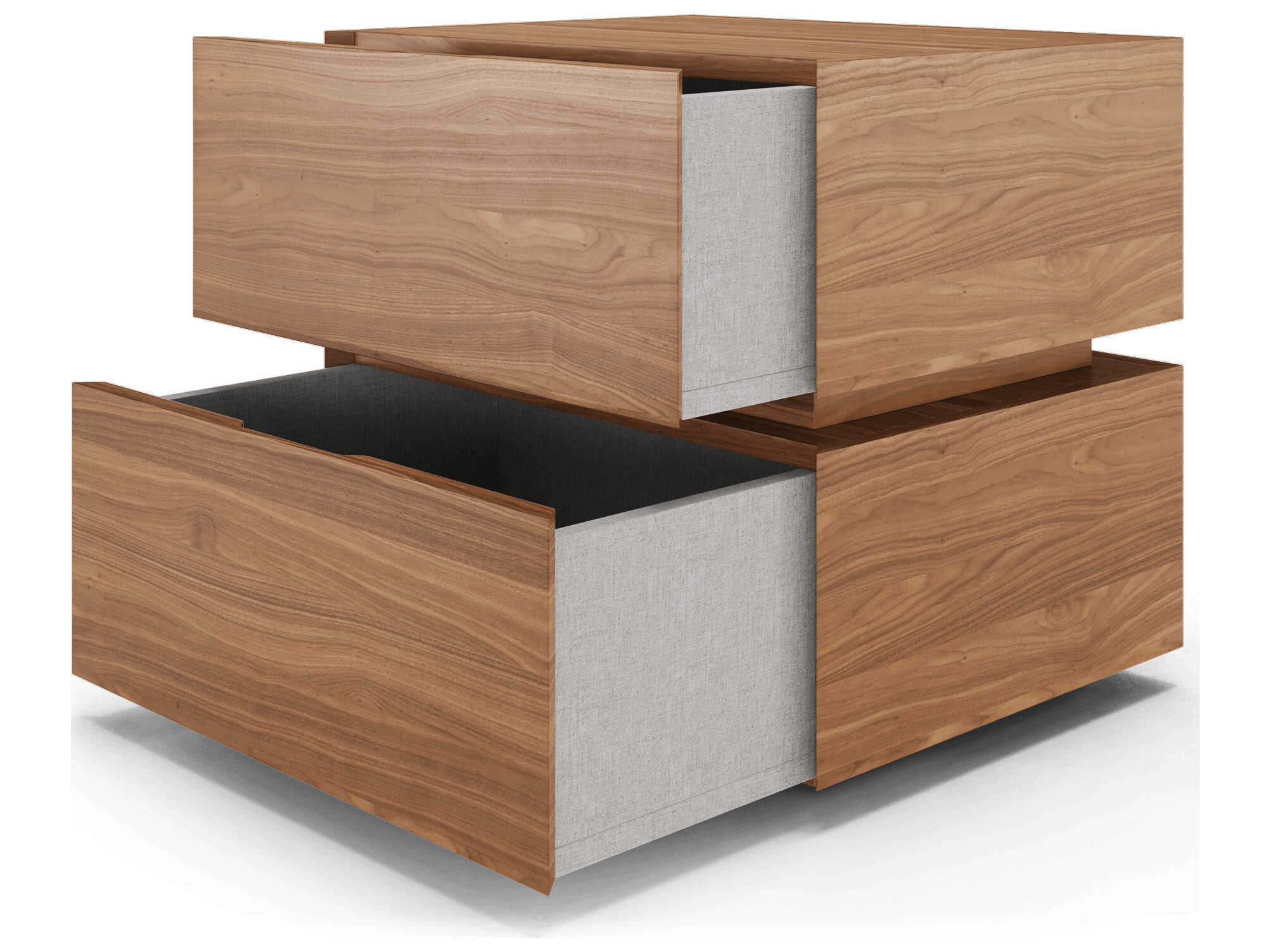 Luxcor Modluxe Davos Nightstand in Walnut