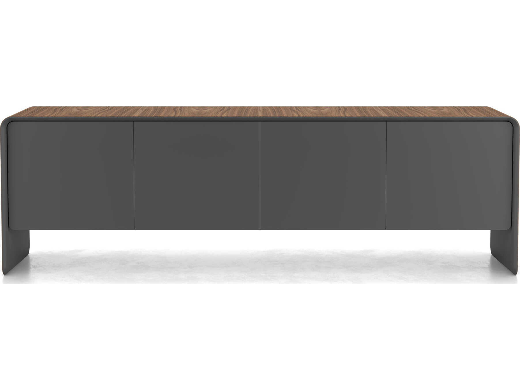 Luxcor Modluxe Lismore Sideboard in Walnut and Metallic Graphite