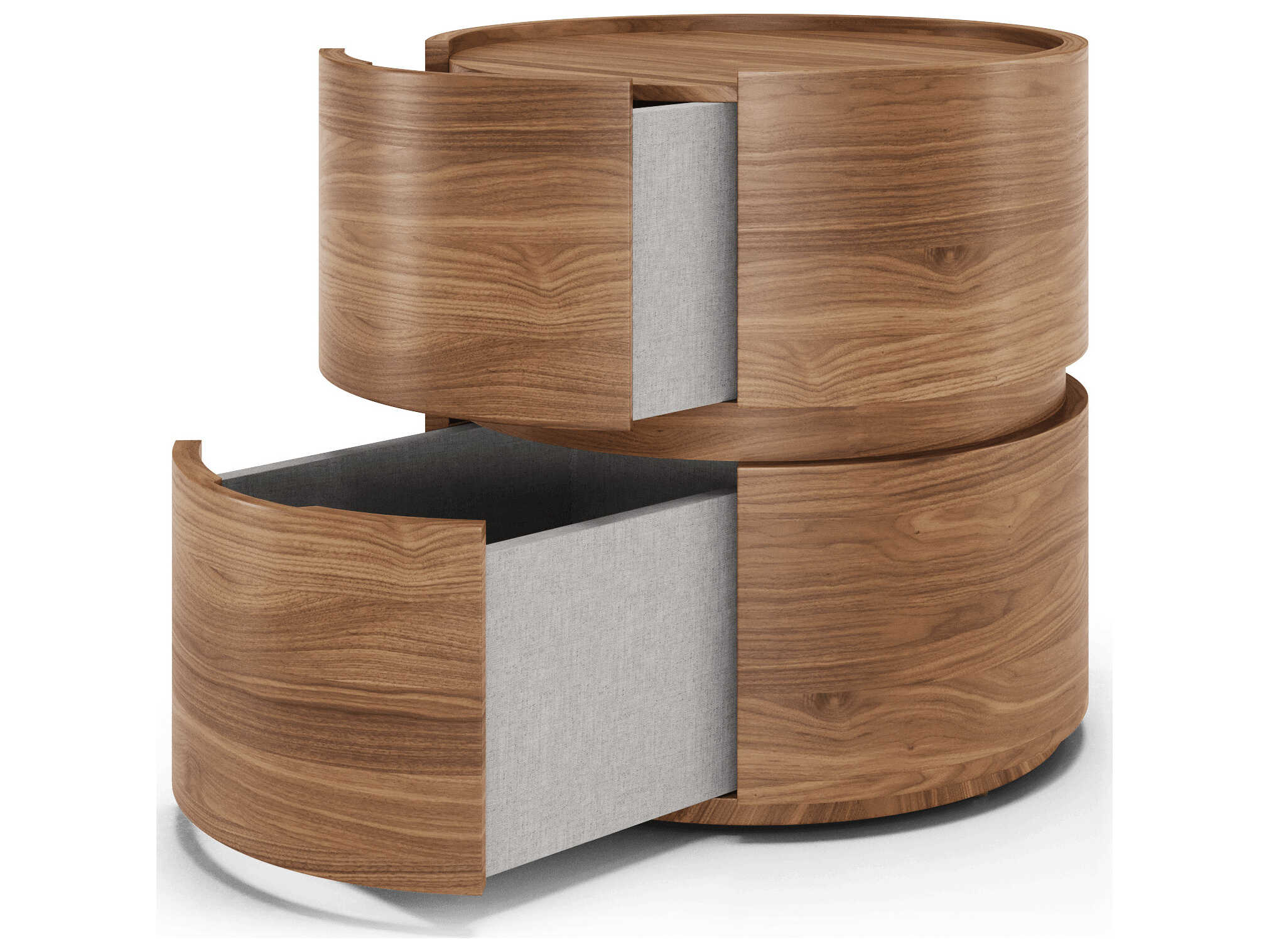 Luxcor Modluxe Laval Nightstand in Walnut