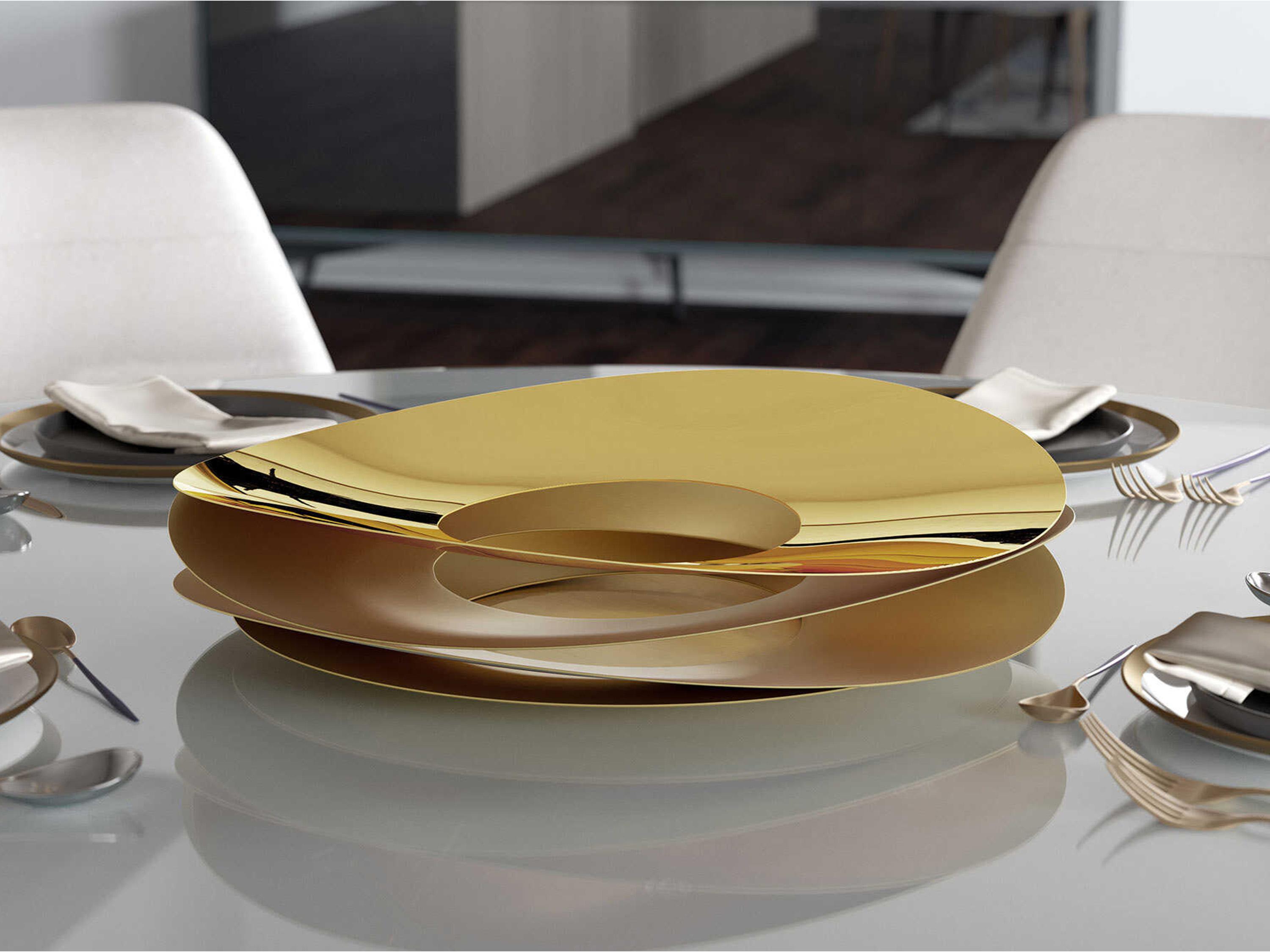 Luxcor Modluxe Coco Centerpiece Fruit Bowl in Polished Gold