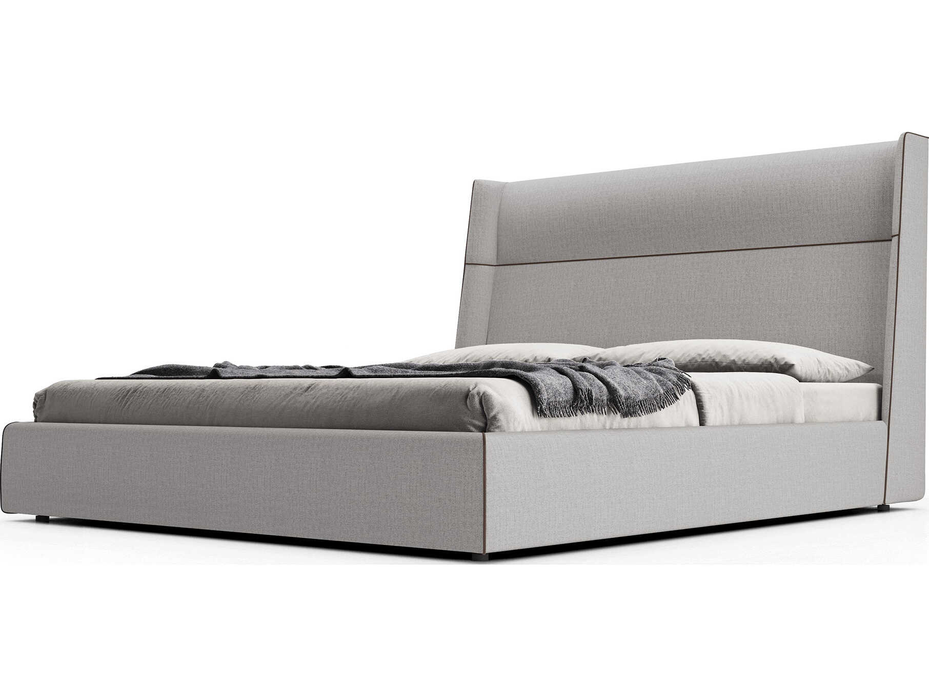 Luxcor Modluxe Bexley Bed Gris Fabric / Queen