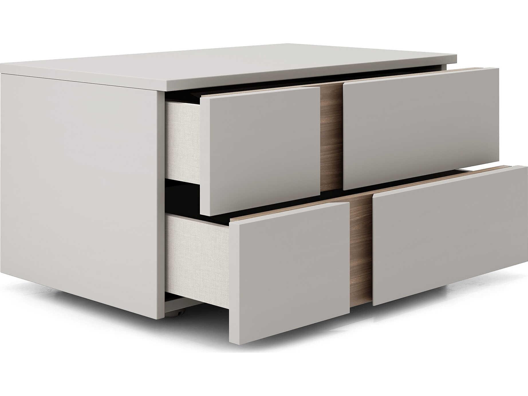 Luxcor Modluxe Sierra Nightstand Chateau Gray / Right-Facing