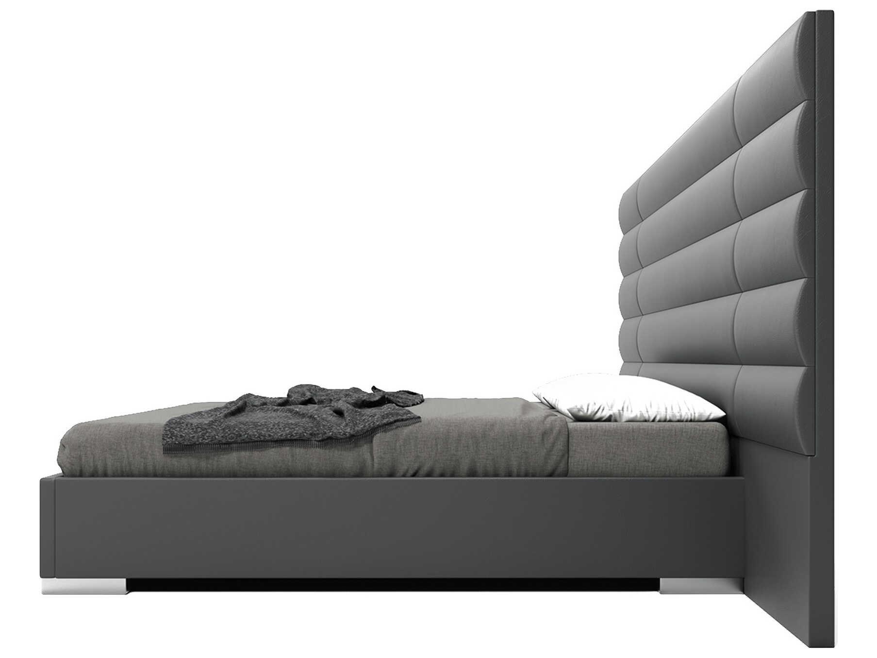 Luxcor Modluxe Bristol King Wall Bed in Granite Eco Leather