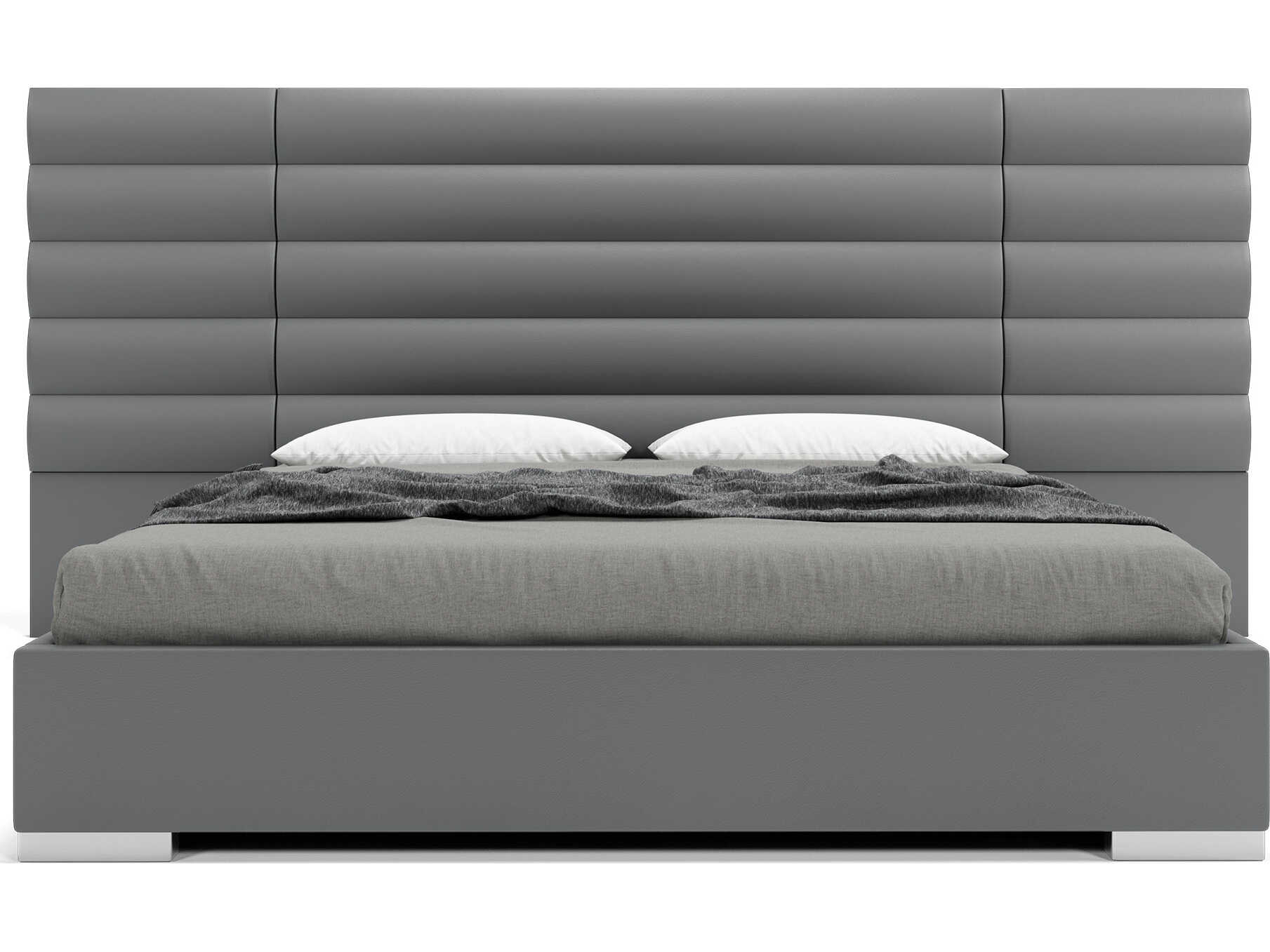 Luxcor Modluxe Bristol Queen Wall Bed in Granite Eco Leather