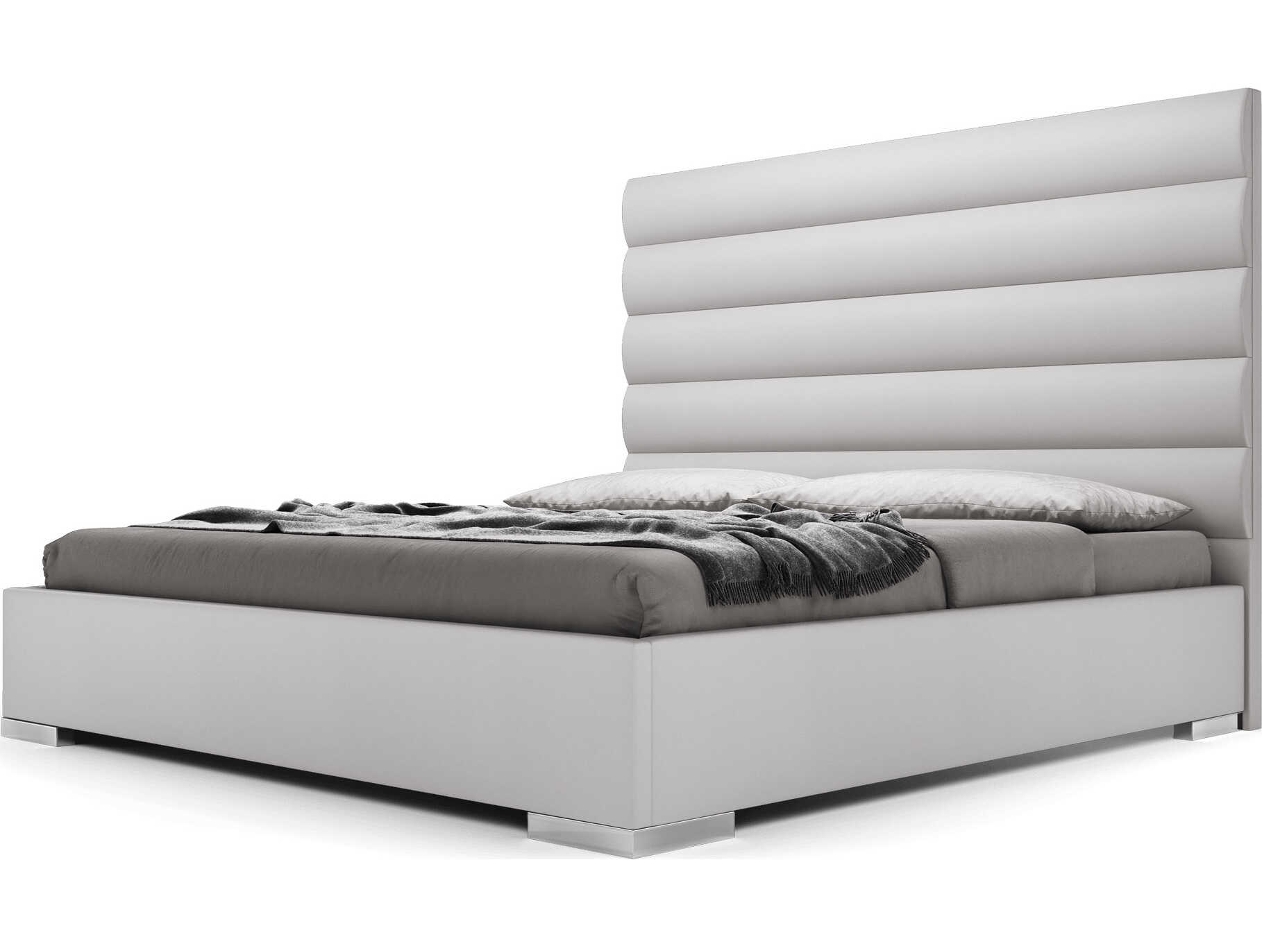 Luxcor Modluxe Bristol Bed Pearl Gray Eco Leather / Queen