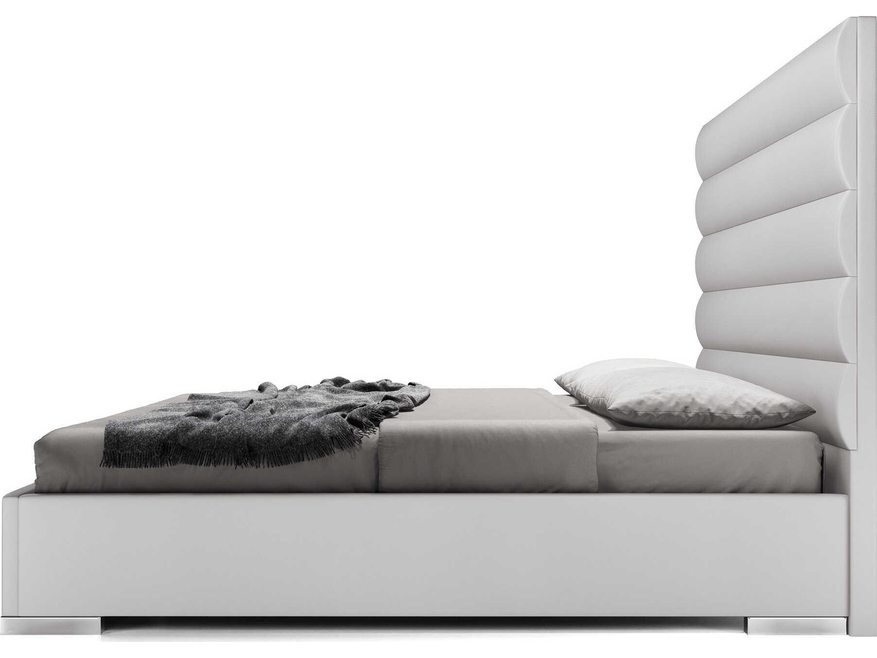 Luxcor Modluxe Bristol Bed Pearl Gray Eco Leather / Queen