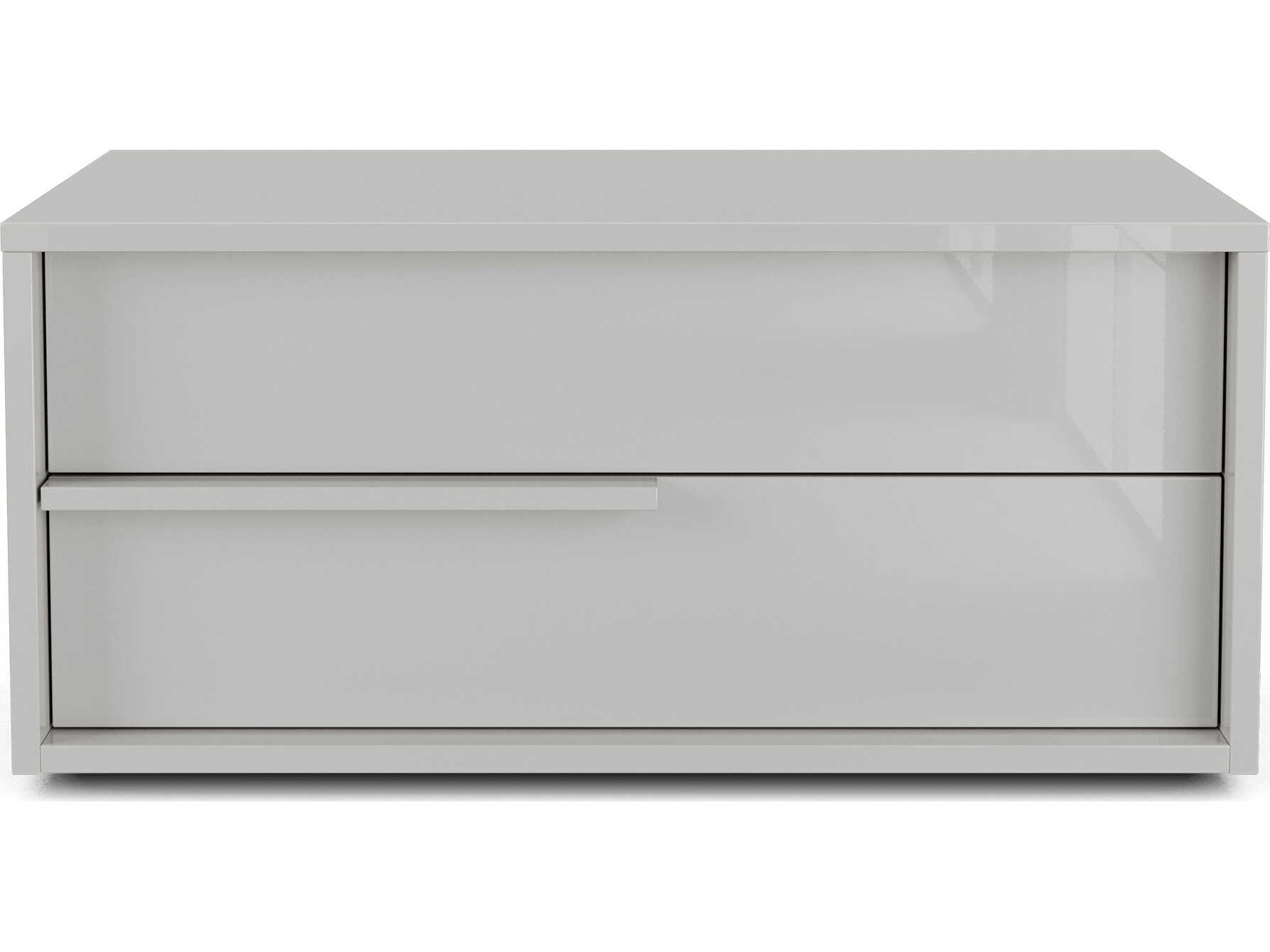 Luxcor Modluxe Harrow Nightstand Glossy Chateau Gray / Right-Facing