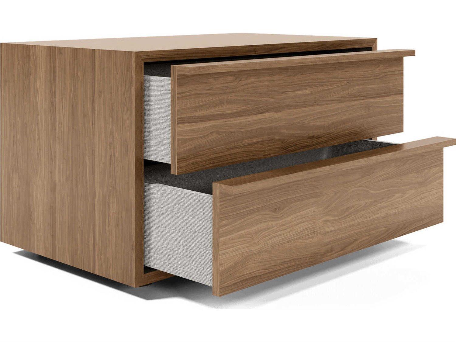 Luxcor Modluxe Harrow Nightstand Walnut / Right-Facing