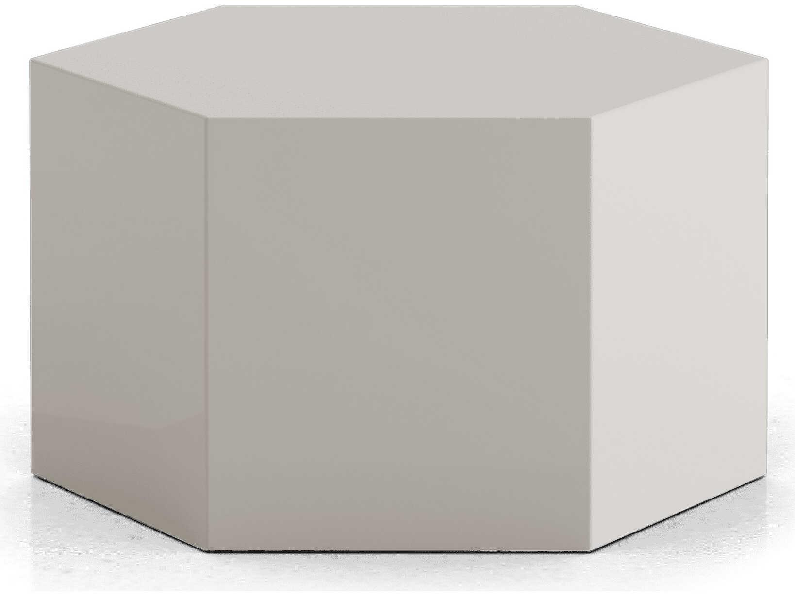 Luxcor Modluxe Hawes Occasional Table Glossy Chateau Gray / 10 in. Height