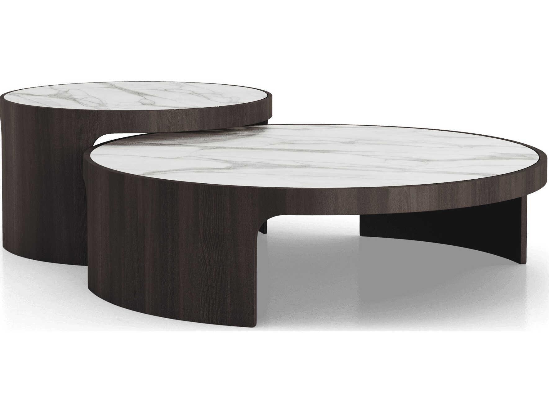 Luxcor Modluxe Thorne Coffee Tables White Marble Ceramic