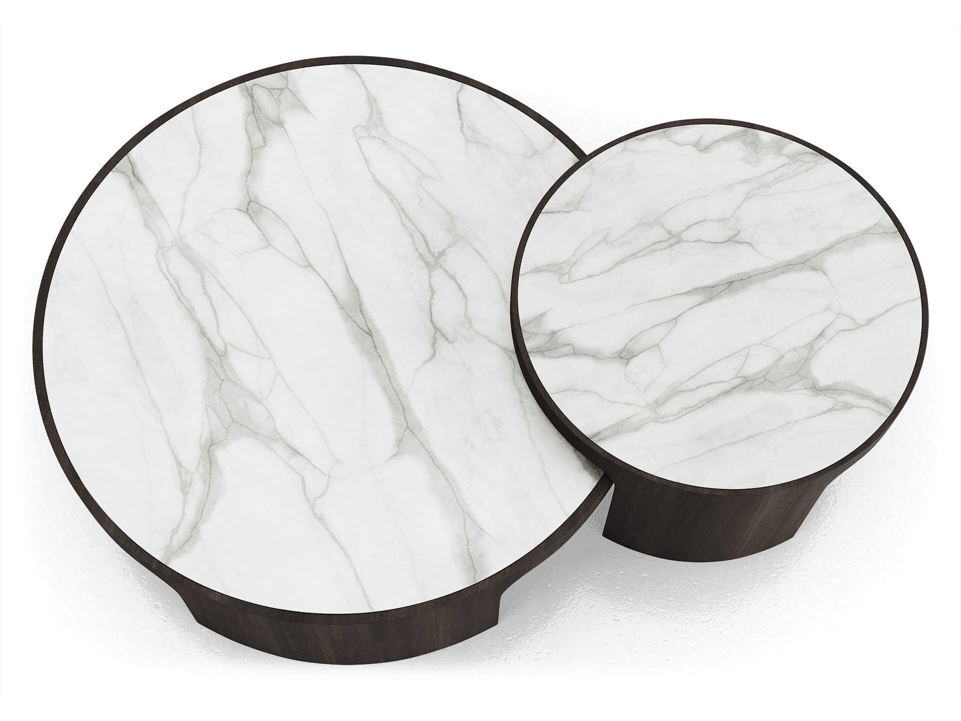 Luxcor Modluxe Thorne Coffee Tables White Marble Ceramic