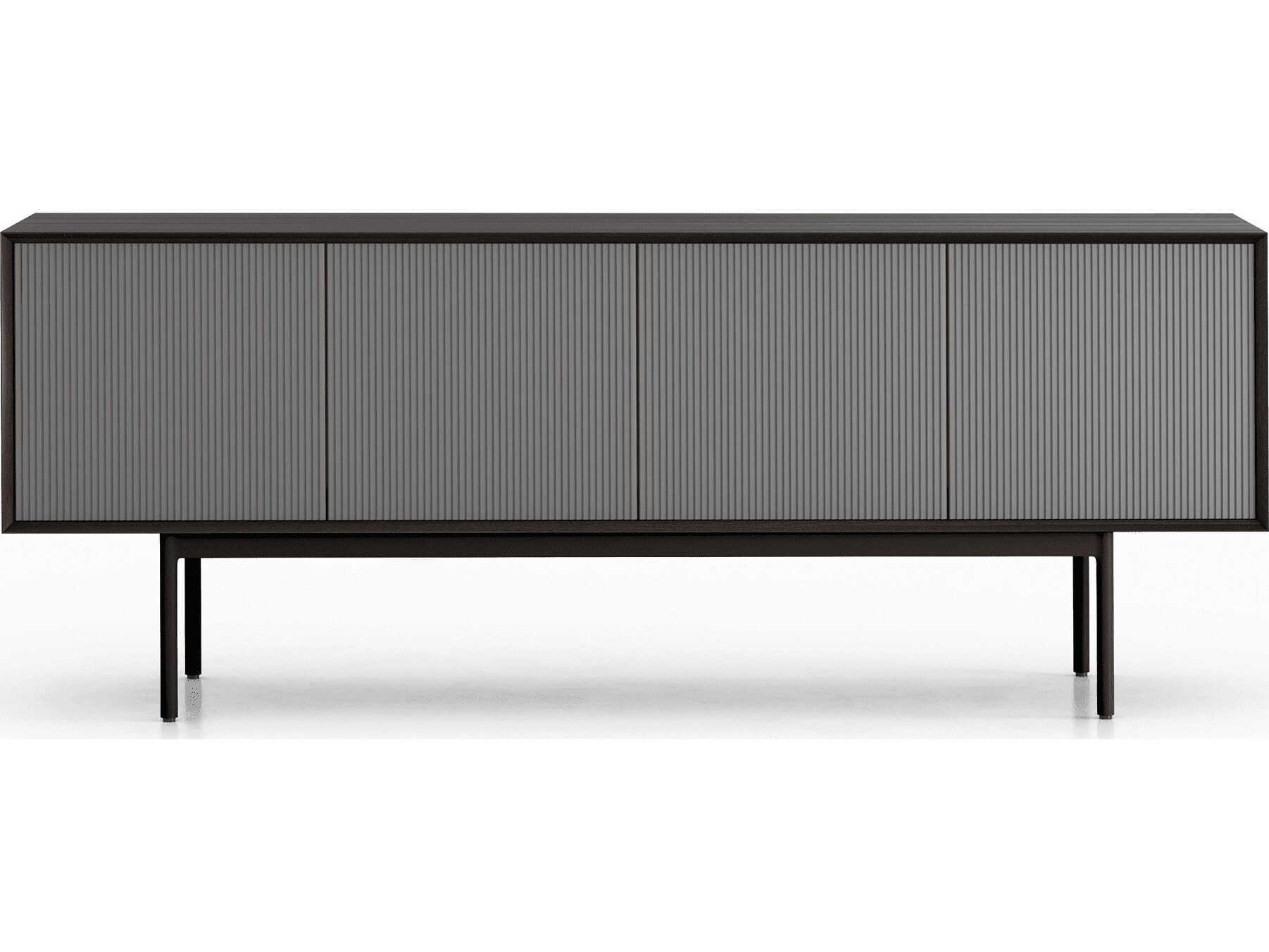 Luxcor Modluxe Calais Sideboard in Smoked Oak and Matte Dark Gull Gray
