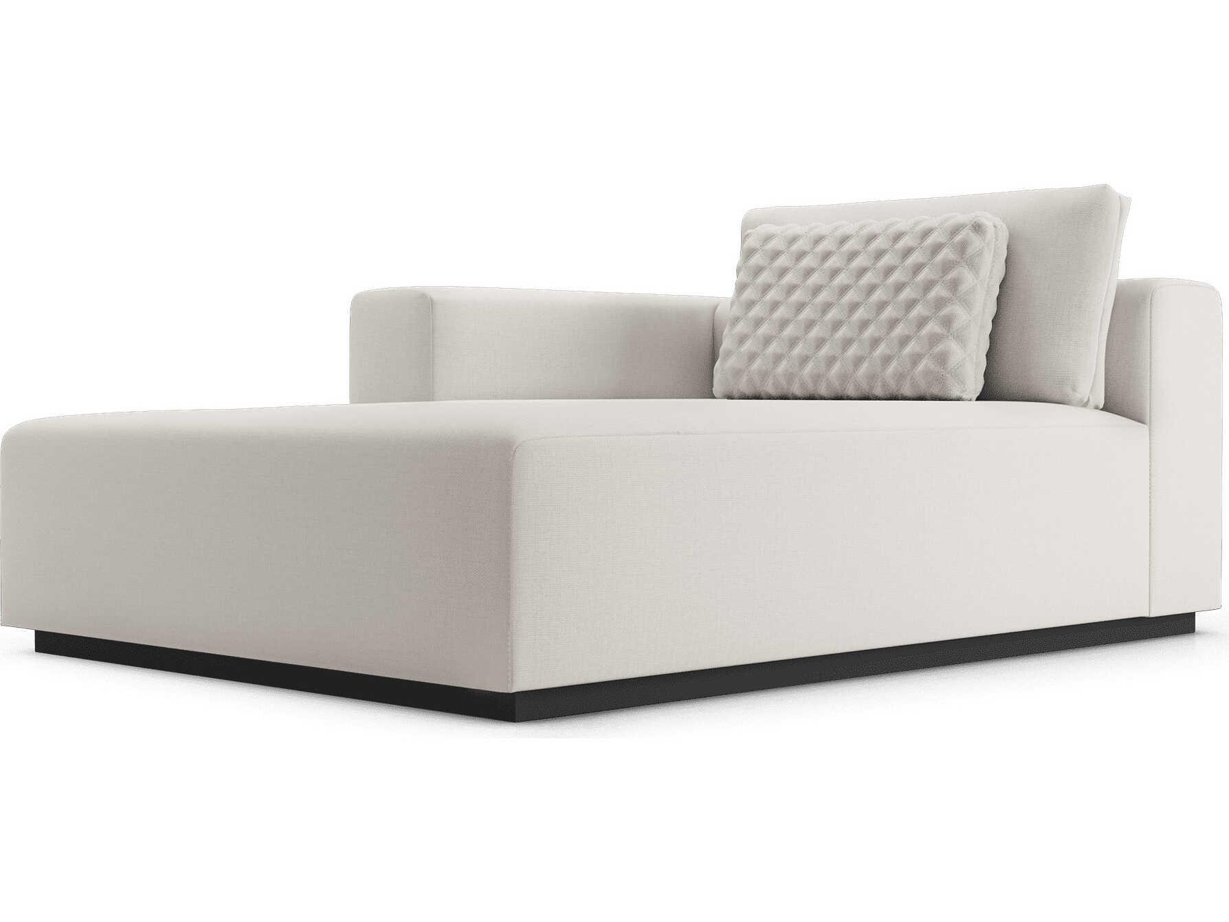 Luxcor Modluxe Siena Modular Left Chaise in Chalk Fabric
