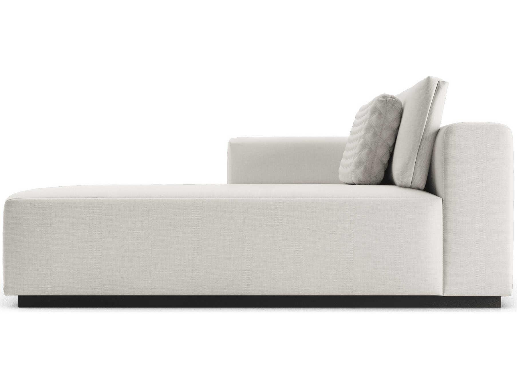 Luxcor Modluxe Siena Modular Left Chaise in Chalk Fabric