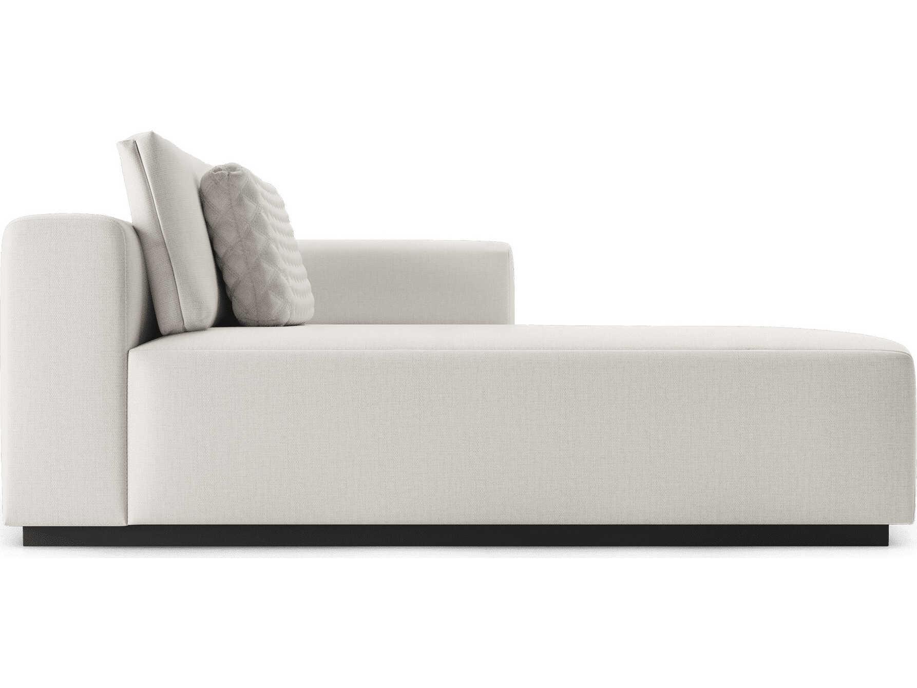 Luxcor Modluxe Siena Modular Right Chaise in Chalk Fabric