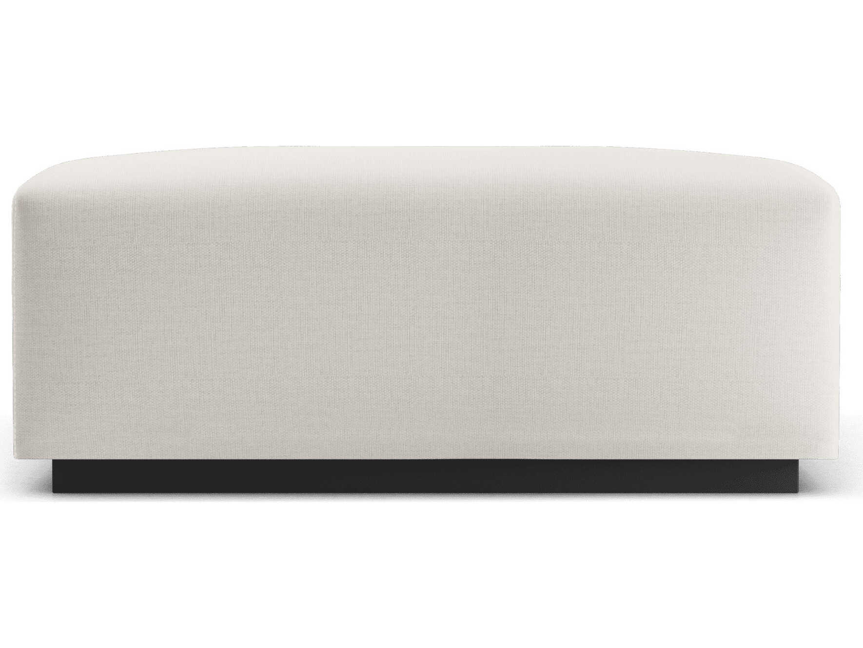 Luxcor Modluxe Siena Ottoman in Chalk Fabric