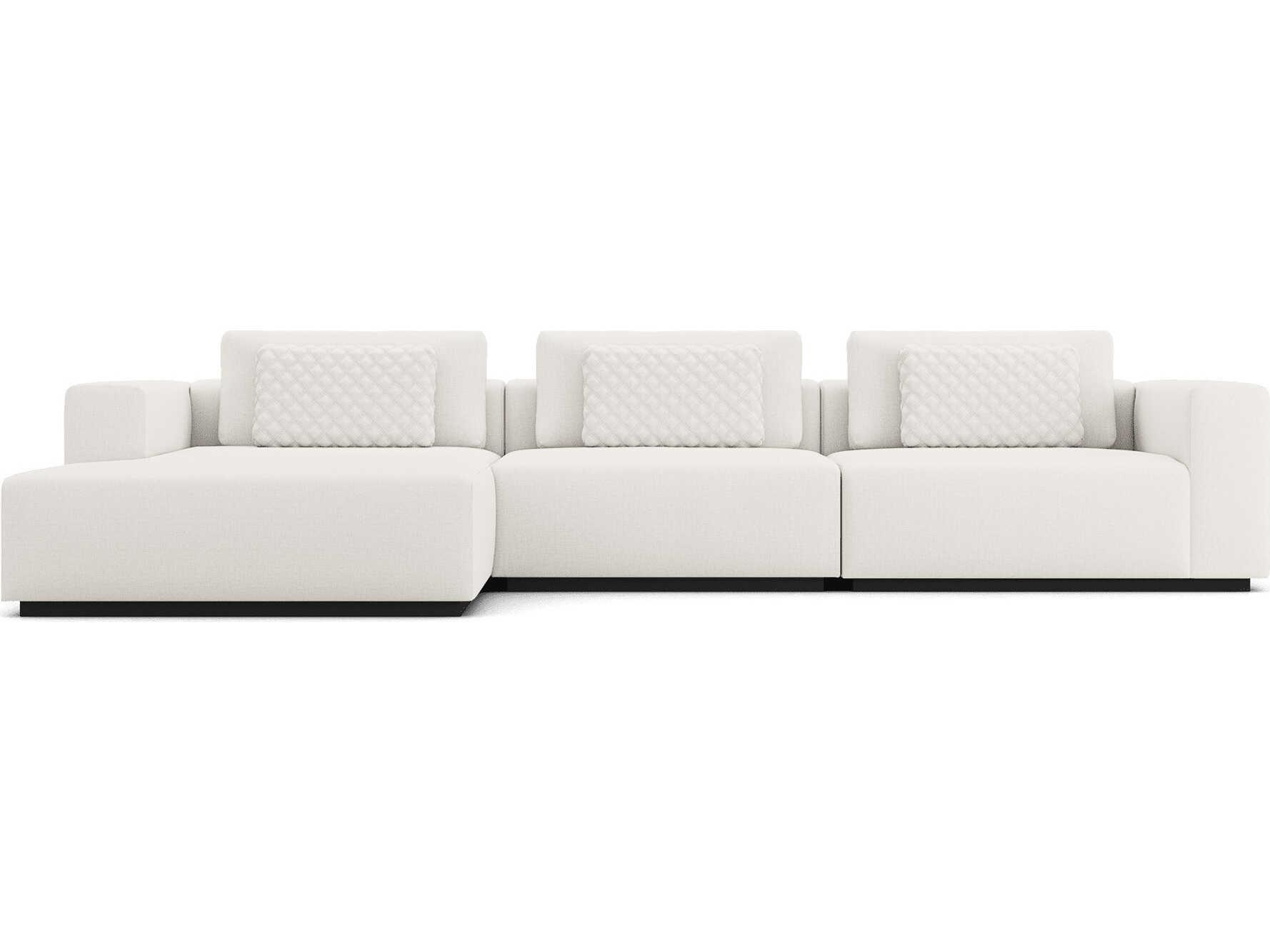 Luxcor Modluxe Siena Modular Sofa 07 Chalk Fabric / Left-Facing Chaise