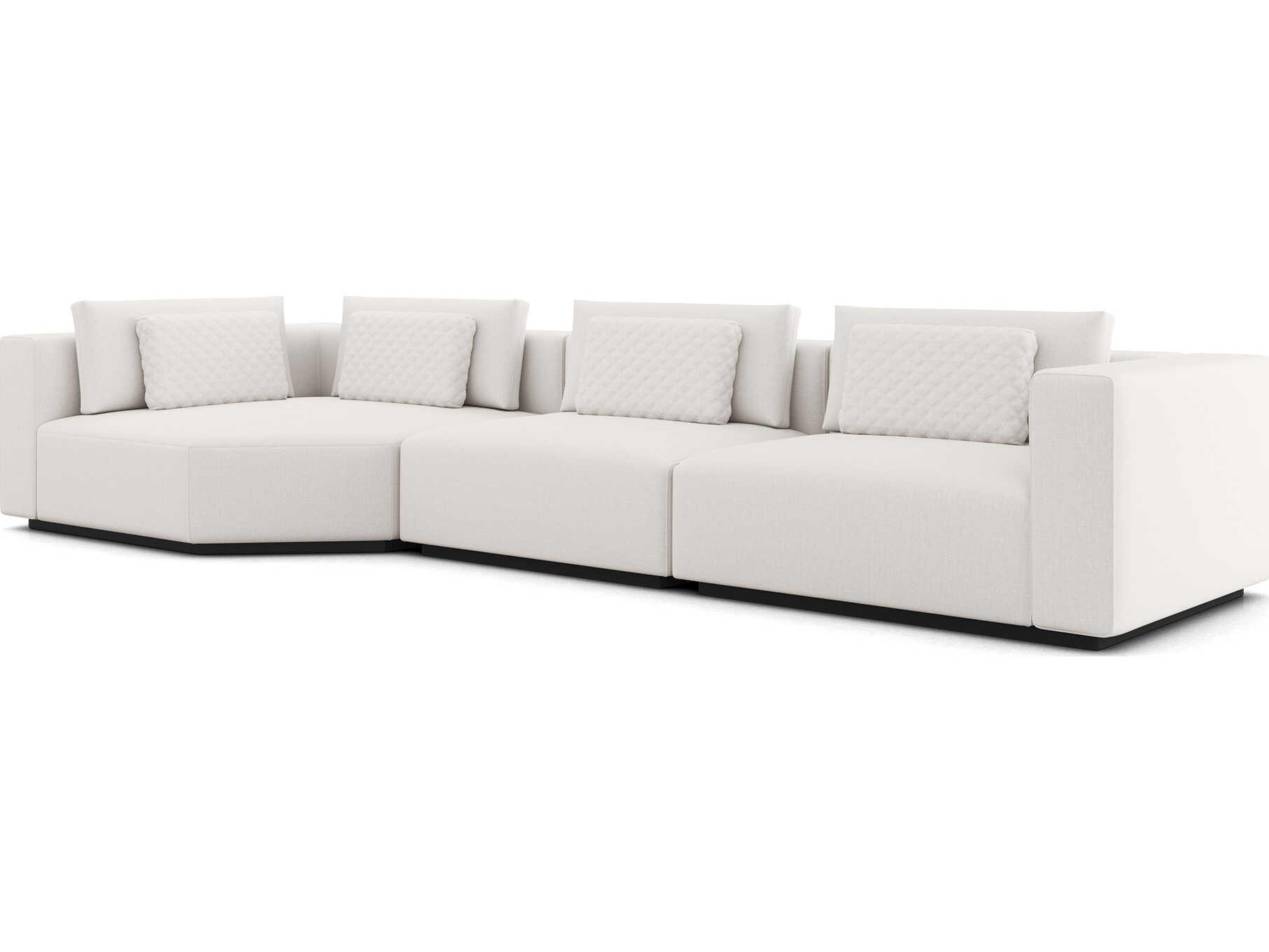 Luxcor Modluxe Siena Modular Sofa 25 Chalk Fabric / Right-Facing Arm
