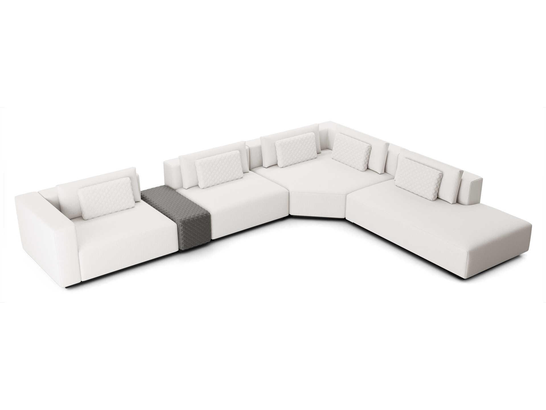 Luxcor Modluxe Siena Modular Sofa 30 Chalk Fabric / Left-Facing Arm