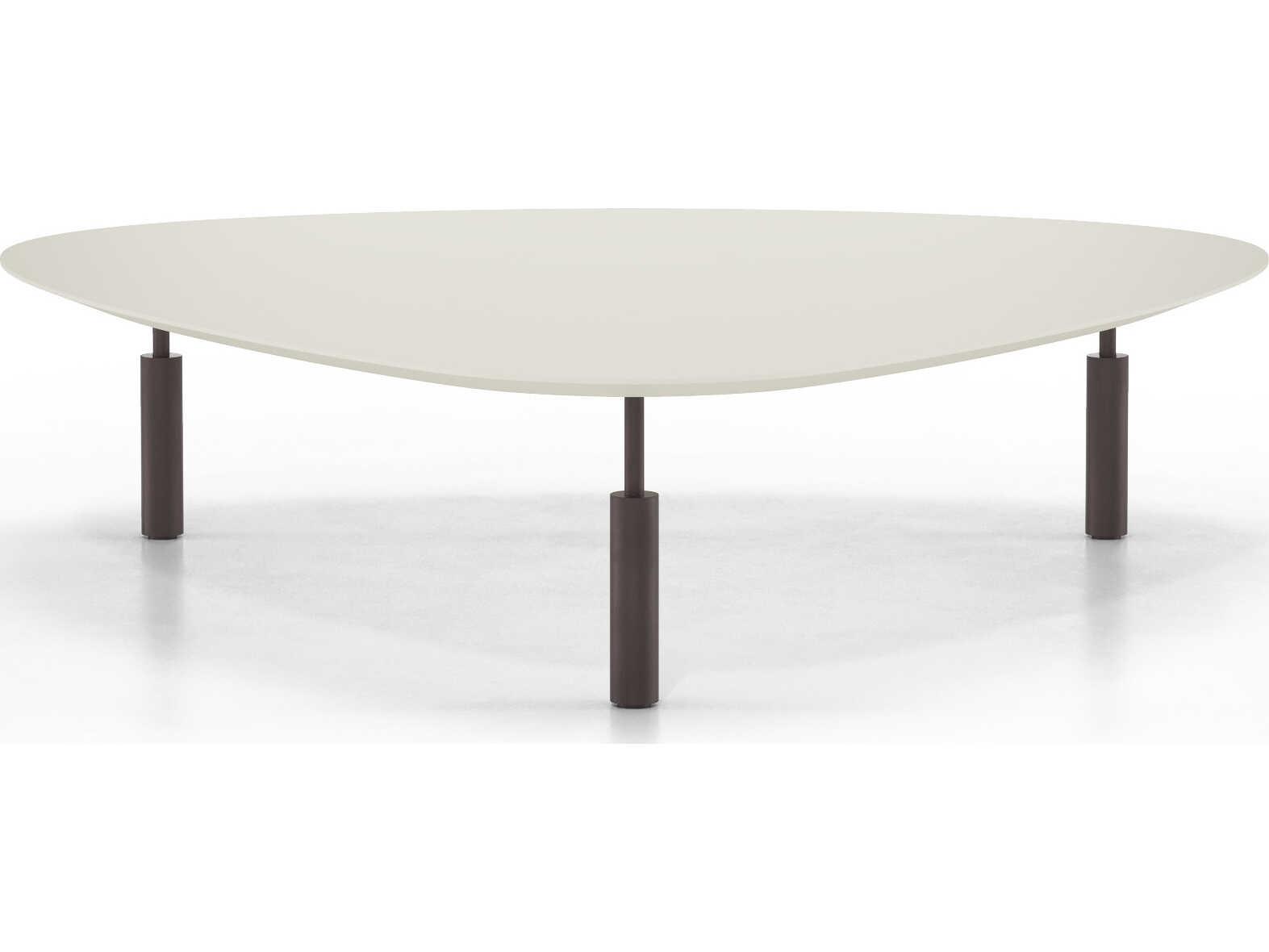Luxcor Modluxe Livingston Coffee Table Low in Almond and Matte Chocolate