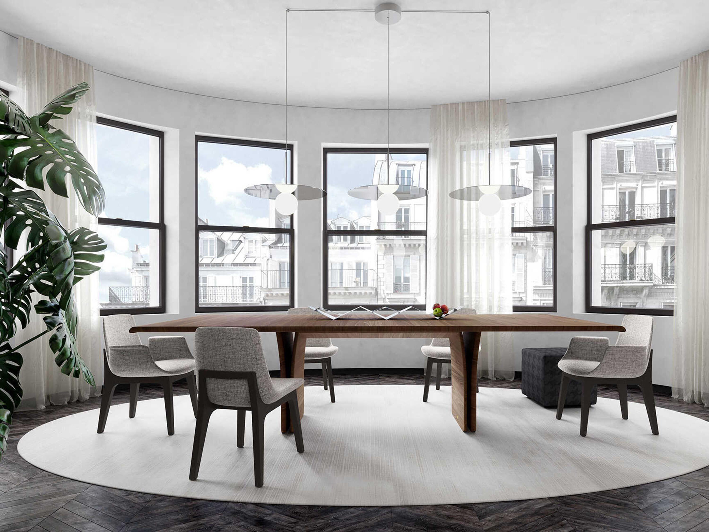 Luxcor Modluxe Wexford Dining Table in Walnut