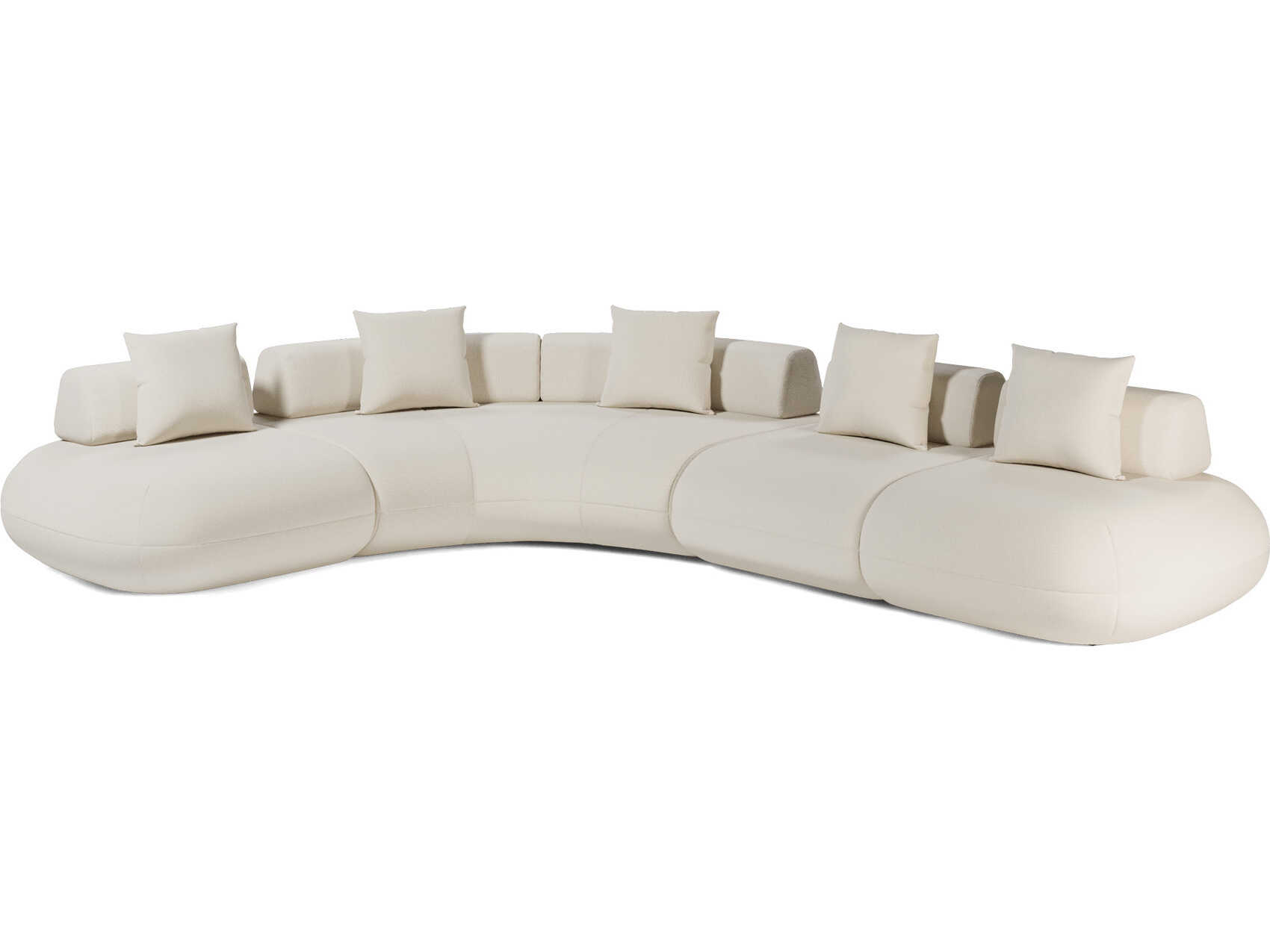 Luxcor Modluxe Ferrara Modular Sofa 01 in Vainilla Bouclet