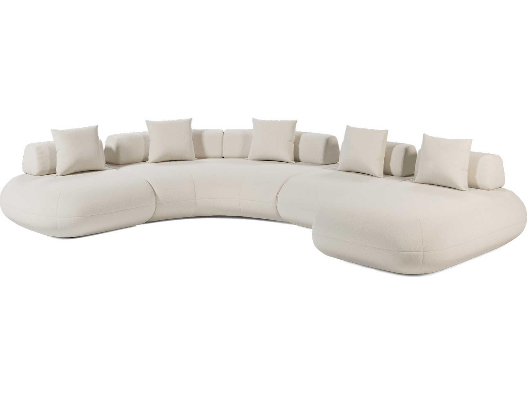 Luxcor Modluxe Ferrara Modular Sofa 03 in Vainilla Bouclet