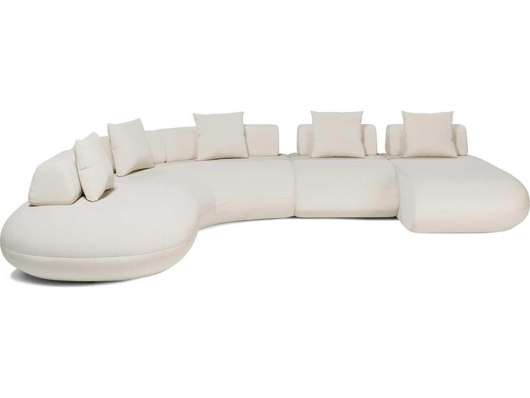 Luxcor Modluxe Ferrara Modular Sofa 04 in Vainilla Bouclet
